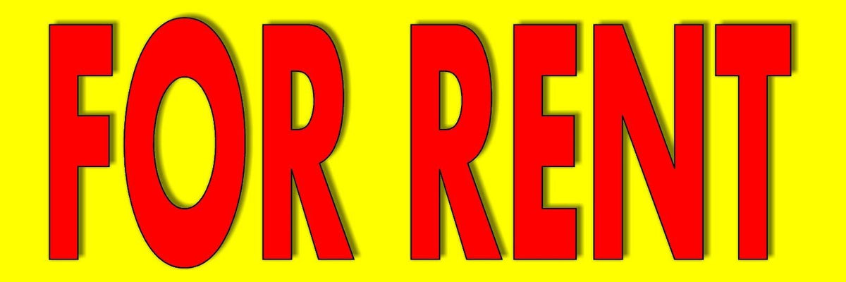 For Rent Outdoor Banner (36"x108") … long lasting …