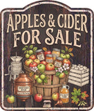 Apples Cider for Sale Rustic Sign