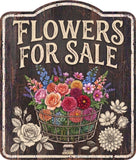 Flowers for Sale Rustic Sign