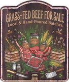 Grass Fed Beef for Sale Rustic Sign