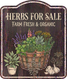 Herbs for Sale Rustic Sign