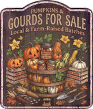 Pumpkins & Gourds for Sale Rustic Sign