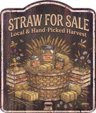 Straw for Sale Rustic Sign