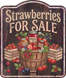 Strawberries for Sale Rustic Sign