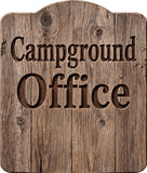 Campground Office Rustic Sign