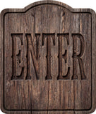 Enter Rustic Sign