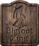 Bigfoot Xing Crossing Rustic Sign