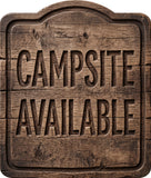 Campsite Available Rustic Sign