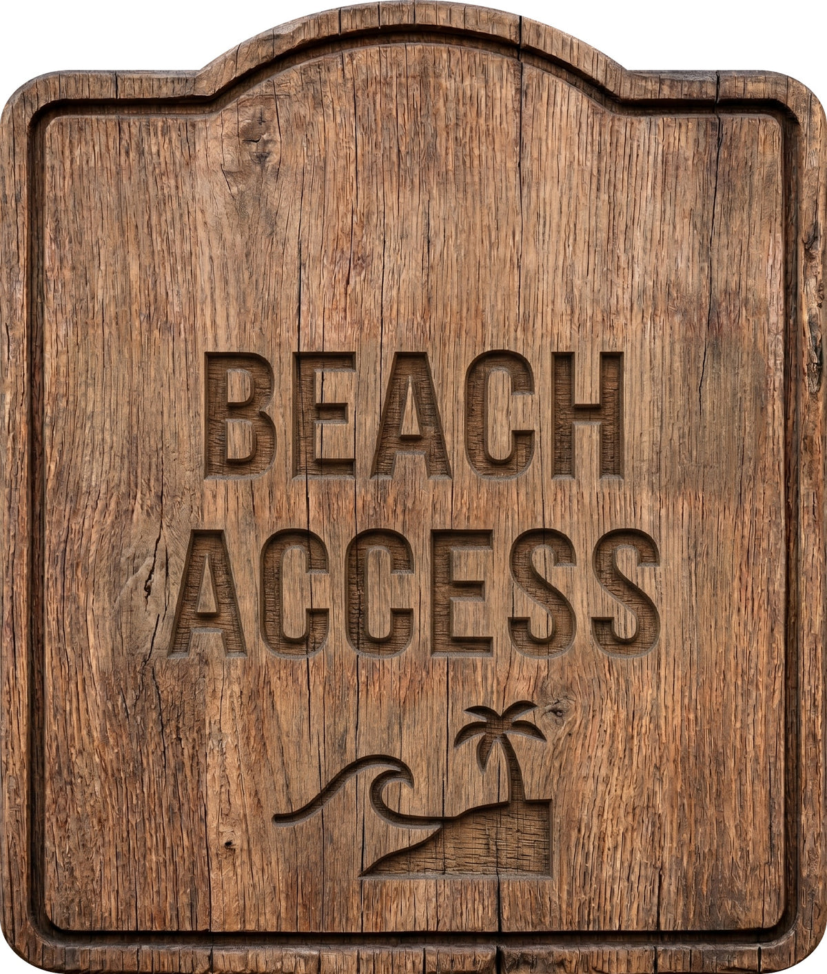 Beach Access Rustic Sign