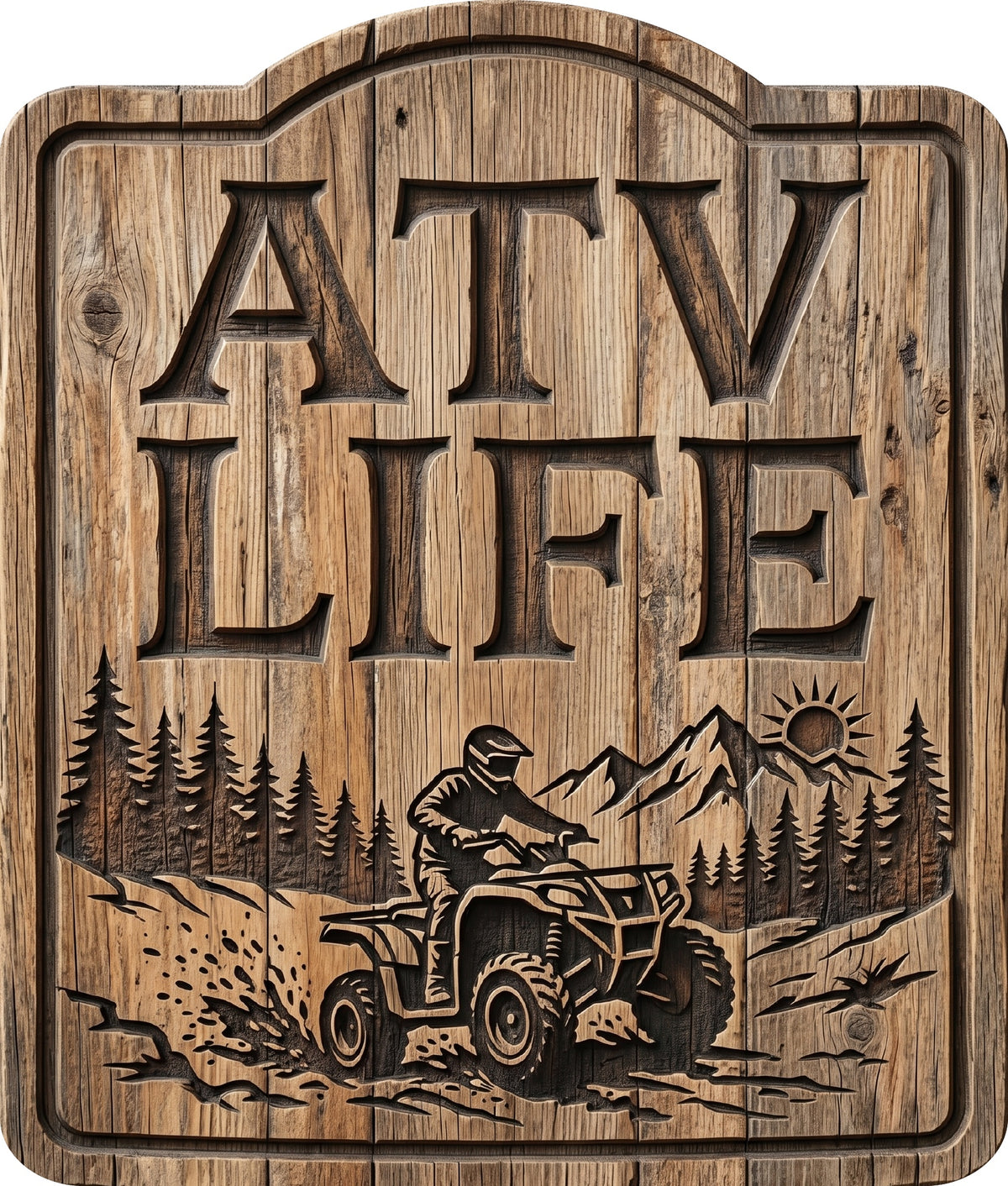 Ride Dirty Live Free Rustic Sign