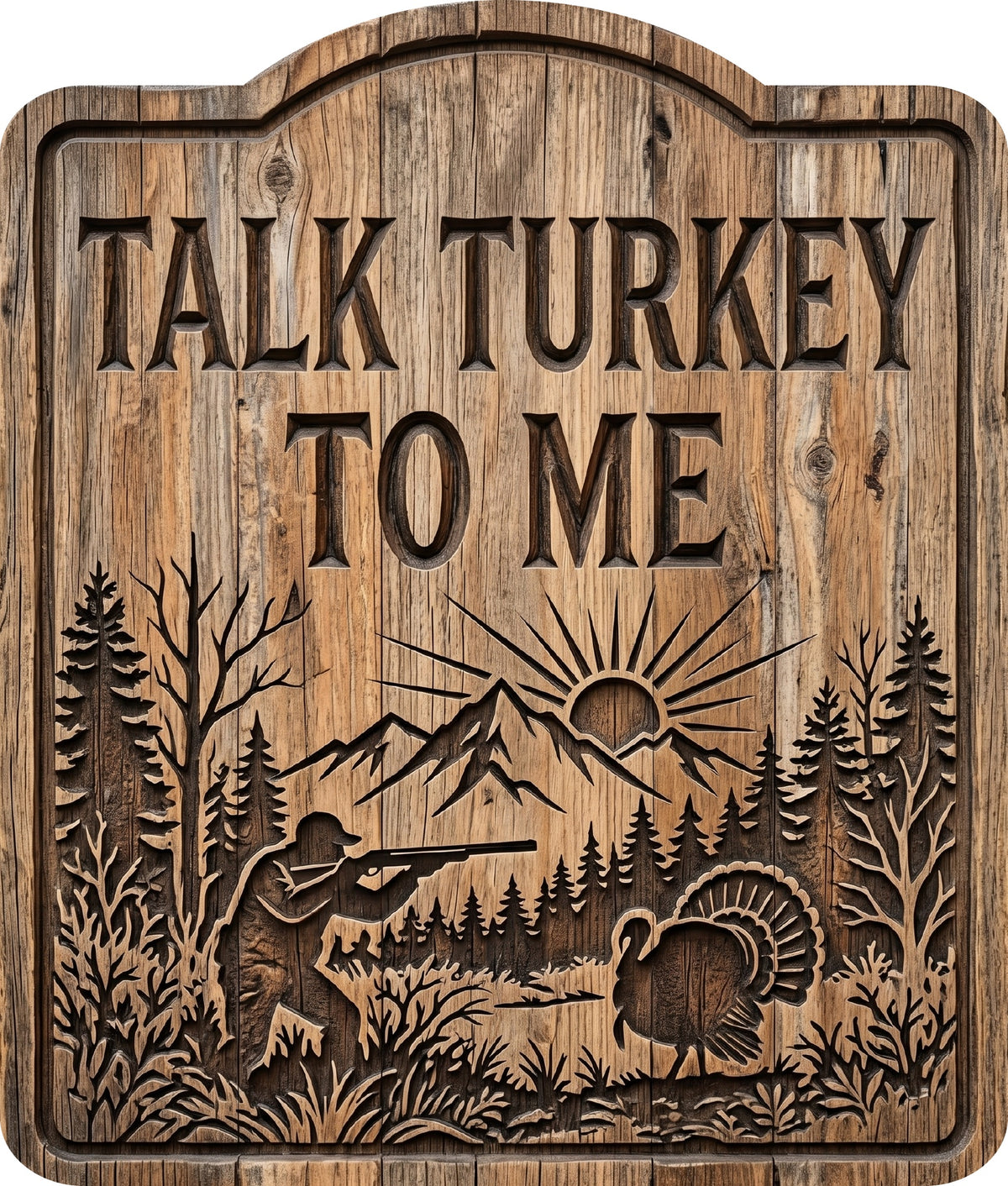 Talk Turkey to Me Rustic Sign