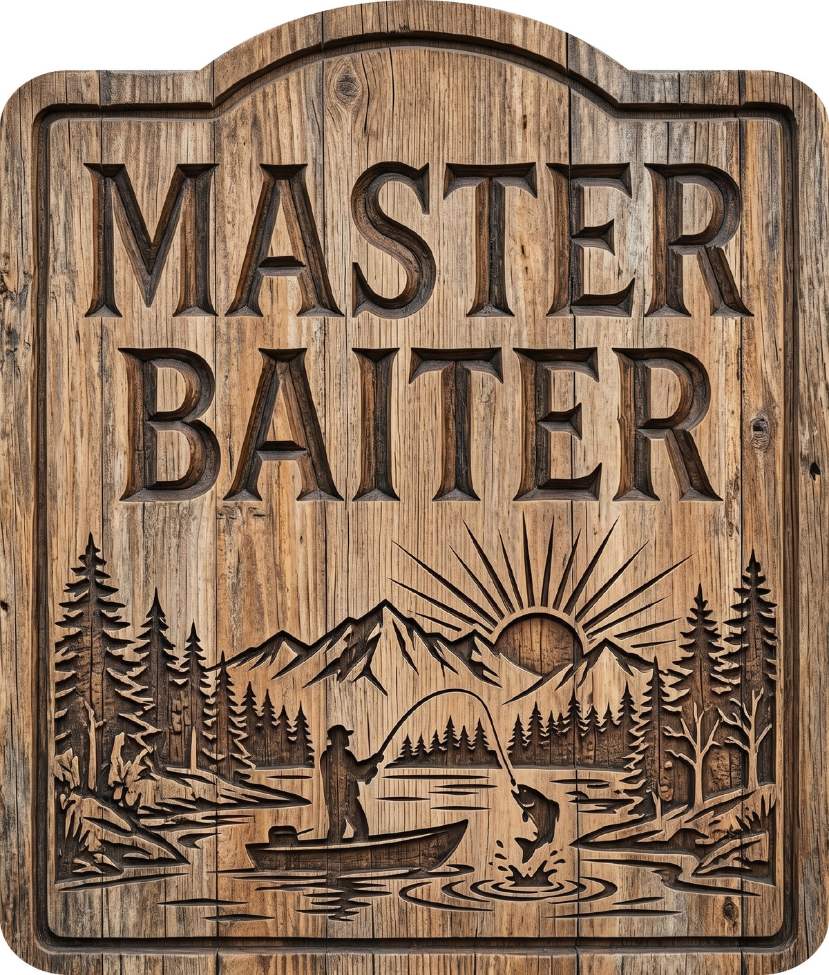 Master Baiter Rustic Sign 20x24