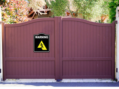 Warning Sudden Drop Repair Caution OSHA Danger BLACK Aluminum Composite Sign