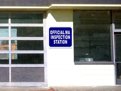 MA OFFICIAL INSPECTION STATION Aluminum Composite Sign