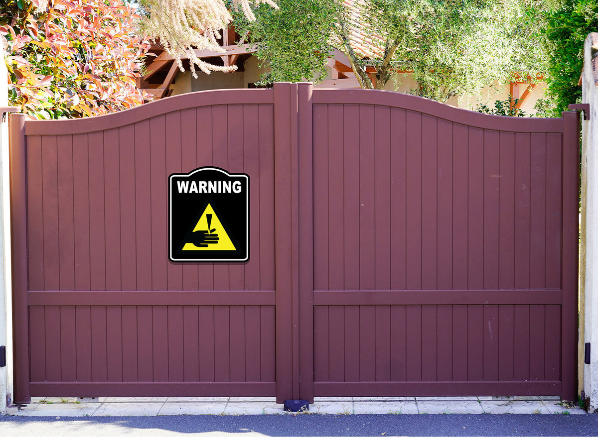 Warning cutting Repair Caution OSHA Danger BLACK Aluminum Composite Sign