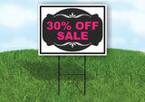 30% OFF SALE PINK TAG BLACK Yard Sign with Stand LAWN SIGN