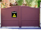 Warning Cameras Risk Caution OSHA Danger BLACK Aluminum Composite Sign