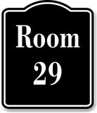 Room 29 Number Building BLACK Aluminum Composite Sign