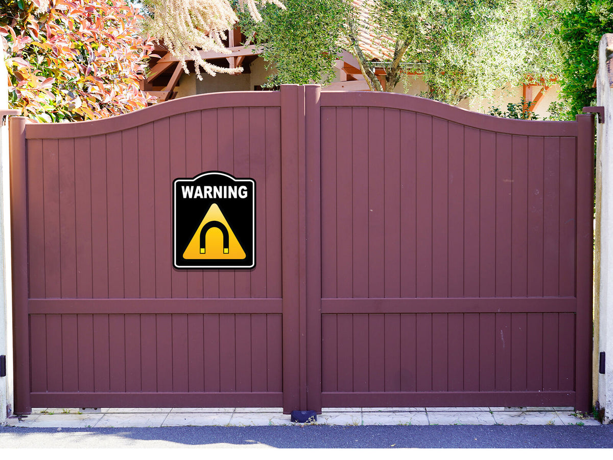 Warning Magnetic Field Caution OSHA Danger BLACK Aluminum Composite Sign