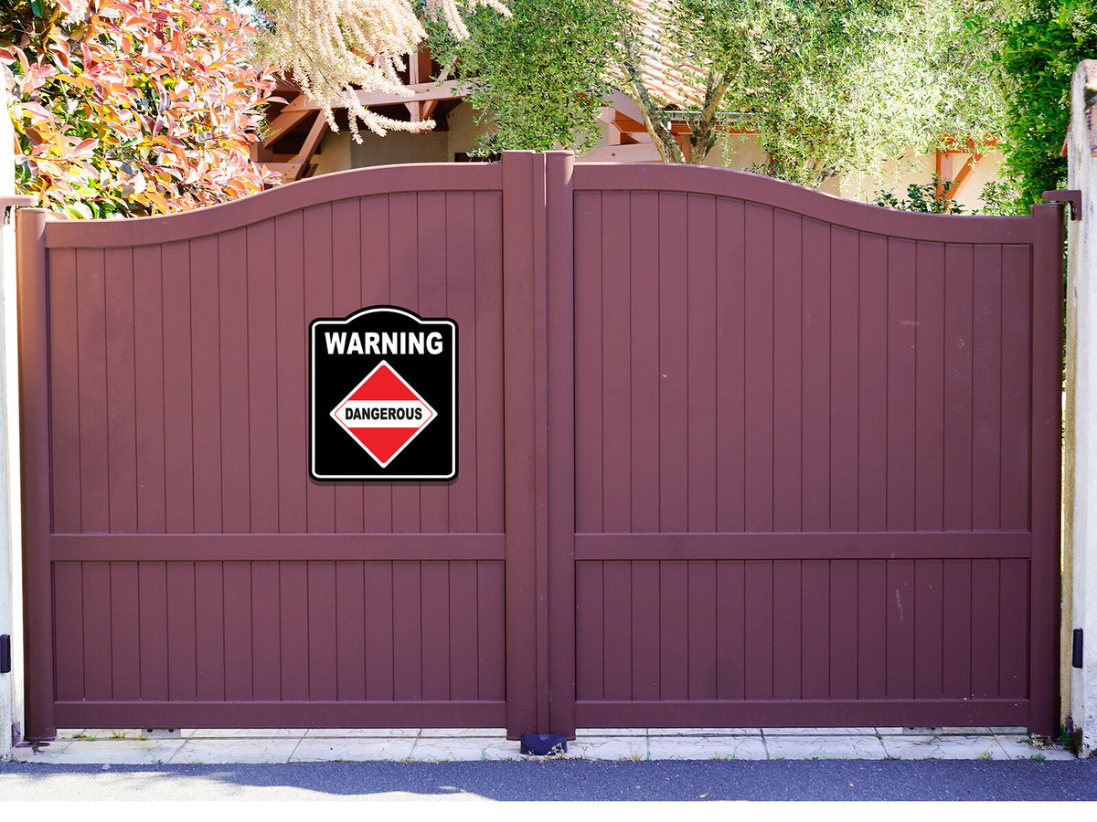 Warning_Dangerous_Flammable_Gas_OSHA_Danger_BLACK Aluminum Composite Sign