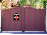 Warning_Dangerous_Flammable_Gas_OSHA_Danger_BLACK Aluminum Composite Sign