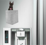 Giant Schnauzer Dog in pocket Fridge Car Magnet Bumper Sticker App size 4"x7"
