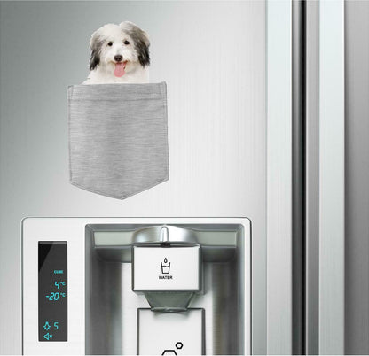 Coton De Tulear Dog in pocket Fridge Car Magnet Bumper Sticker App size 4"x7"