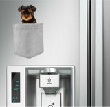 Yorkshire Terrier Dog in pocket Fridge Car Magnet Bumper Sticker App size 4"x7"