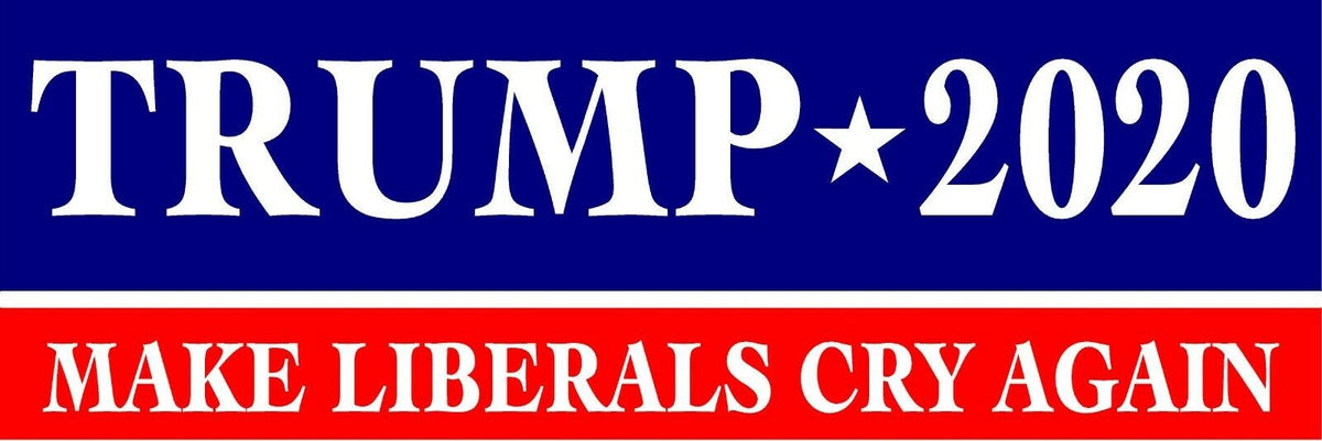 SET OF 4 TRUMP 2020 MAKE LIBERALS CRY AGAIN MAGNET Magnetic Bumper Sticker