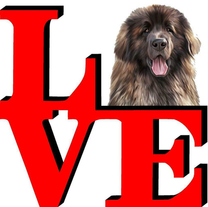 Leonberger Dog Love Park Dog Fridge Refrigerator Car Magnet