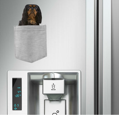 English Toy Spaniel in pocket Fridge Car Magnet Bumper Sticker App size 4"x7"