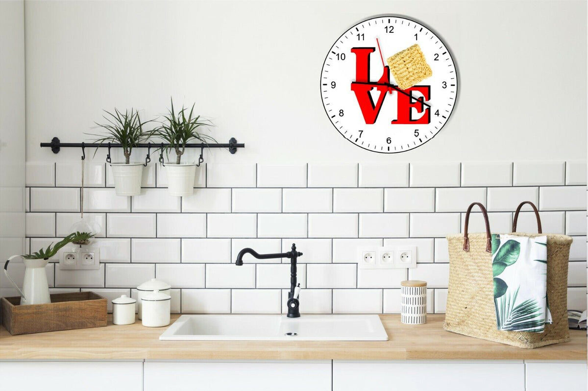 I Love Ramon Noodles Love Park Funny Kitchen Living room Wall Clock