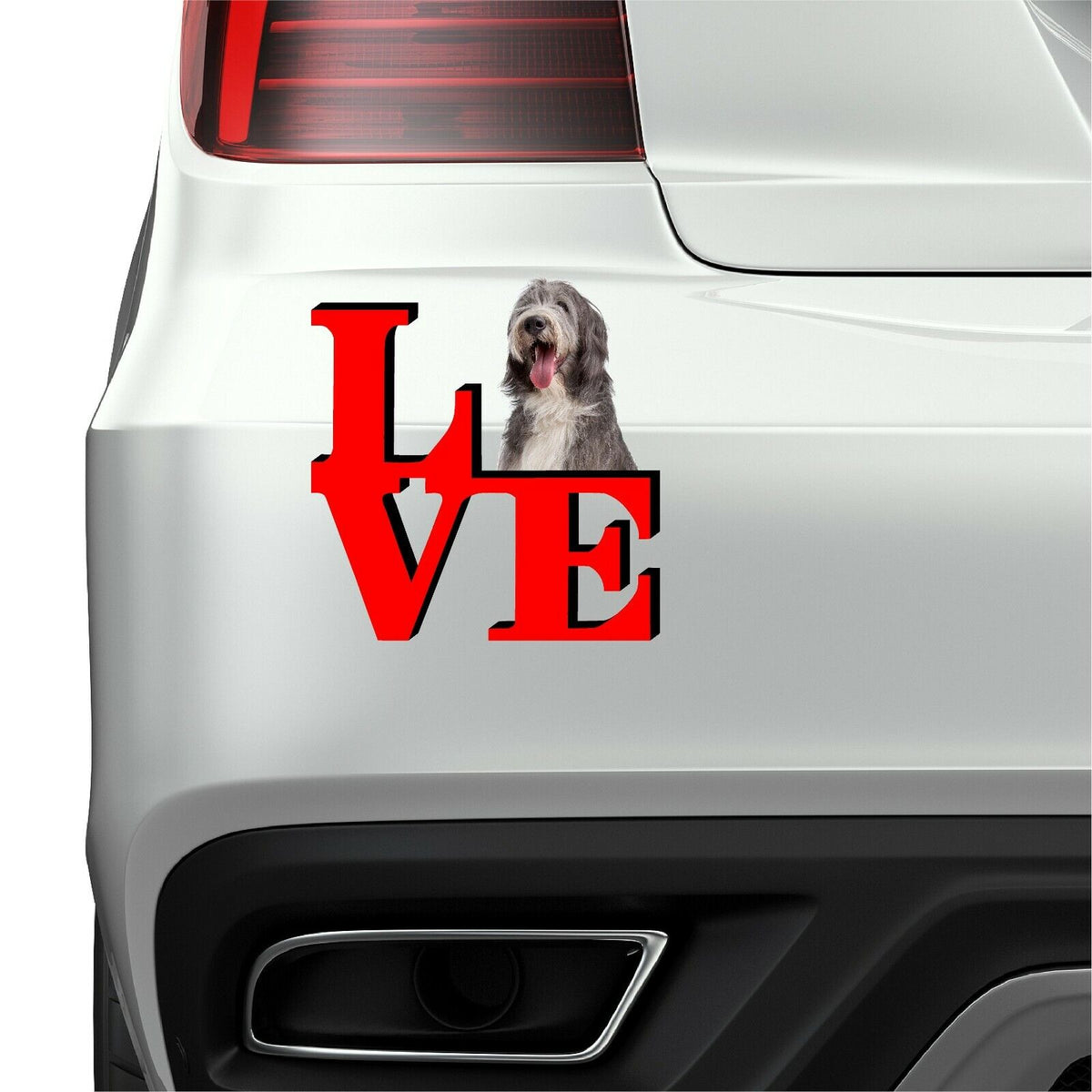 Bearded Collie Love Park Cute Dog Fridge Refrigerator Car Magnet