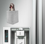 Bearded Collie Dog in pocket Fridge Car Magnet Bumper Sticker App size 4"x7"