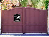 750 Yards Distance Marker Running Race  Marathon BLACK  Aluminum Composite Sign