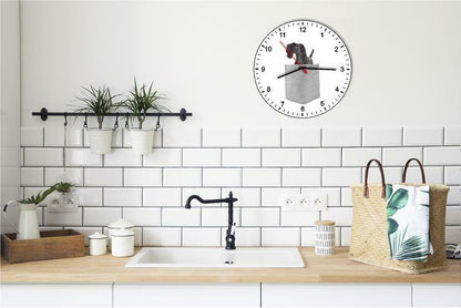 Kerry Blue Terrier In Your Pocket Dog kitchen living room Wall Clock