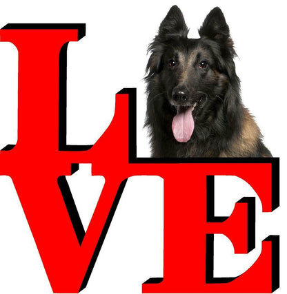 Belgian Tervuren Love Park Cute Dog Fridge Refrigerator Car Magnet