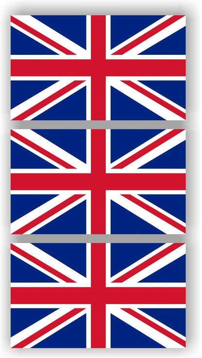 Set of 3 Great British United Kingdom English Car MAGNET Magnetic Bumper Sticker