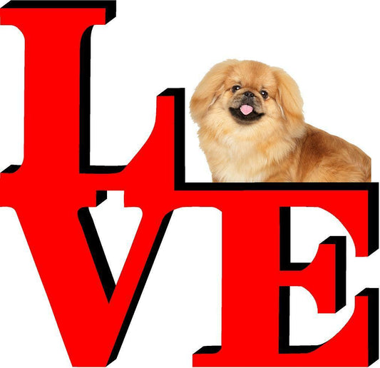 Pekingese Love Park Cute Dog Fridge Refrigerator Car Magnet