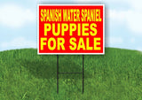 Spanish Water Spaniel PUPPIES FOR SALE Yard Sign Road with Stand LAWN SIGN