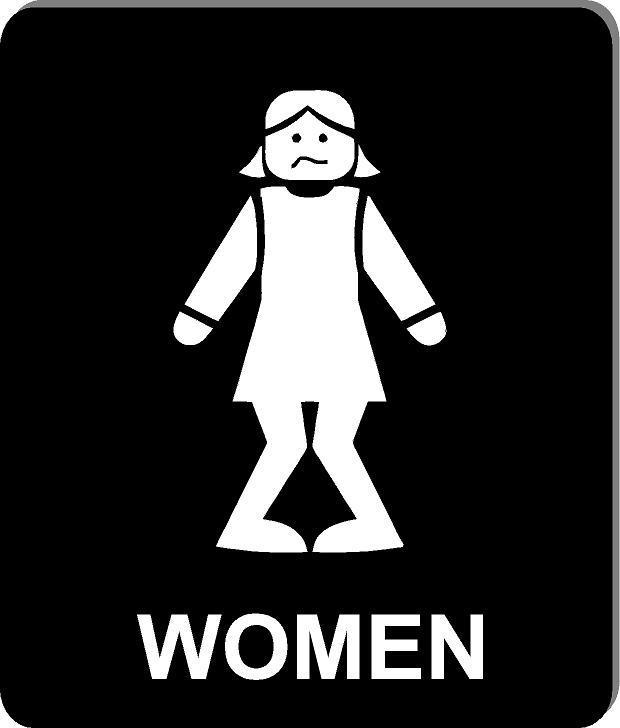 Funny bathroom sign 8 1/2 X 10 RESTROOM SIGN Aluminum women I have to pee so bad