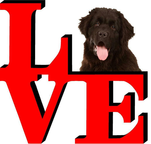 Newfoundland Love Park Cute Dog Fridge Refrigerator Car Magnet