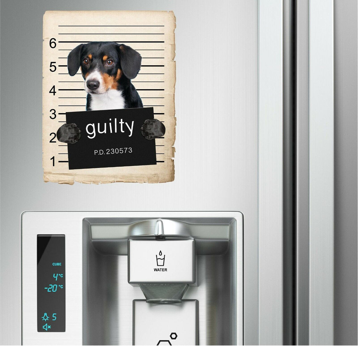 Wirehaired Vizsla Mugshot Bad Dog Fridge refrigerator Car Magnet