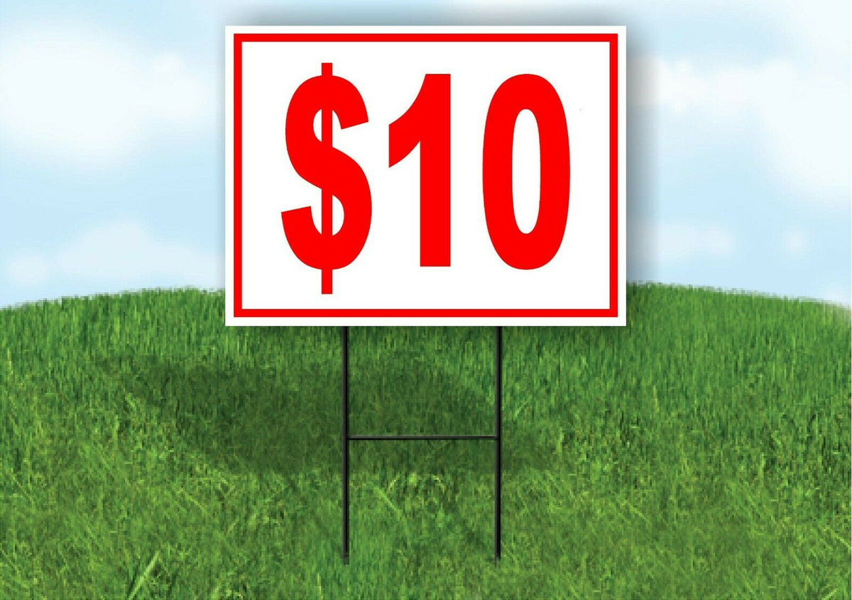 10 DOLLAR SALE Yard Sign Road with Stand LAWN SIGN