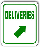 DELIVERIES DIRECTIONAL GREEN 8 Arrow Variations Metal Aluminum composite sign