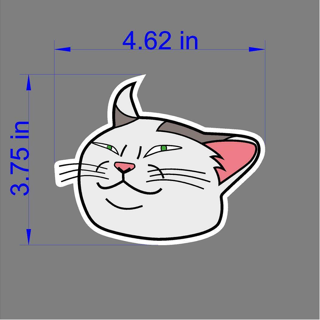 Smudge the Cat Meme MAGNET Magnetic Bumper Sticker Offended Funny Confused Cat