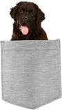 Newfoundland Dog in pocket Fridge Car Magnet Bumper Sticker App size 4"x7"
