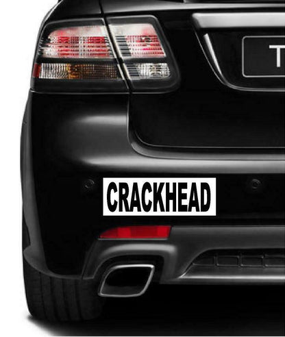 Set of 4 prank magnetic bumper stickers magnets funny hilarious crackhead drugs