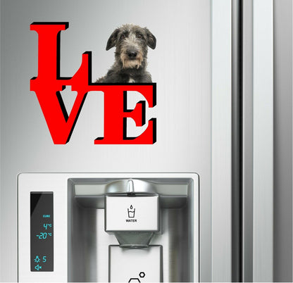 Scottish Deerhound Cute Dog Fridge Refrigerator Car Magnet