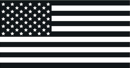 SET OF 3 Black white American Flag Car MAGNET Magnetic Bumper Sticker Marines